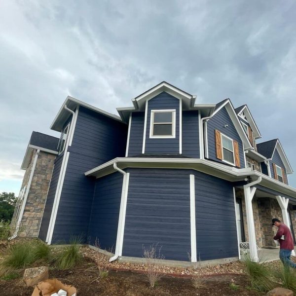 Newly installed gutters